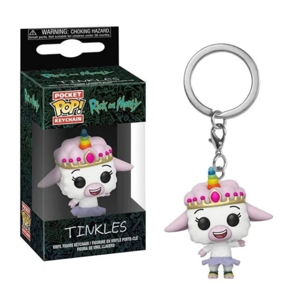 Funko POP Rick Mr Poopy Butthole Noob Tinkles Spider-Man SpongeBob SquarePants e Morty Portachiavi Modellino in PVC Giocattoli Regalo
