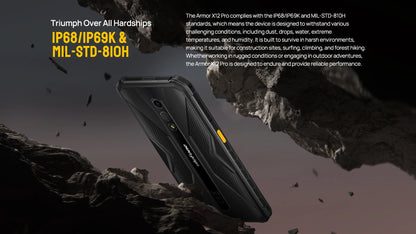Ulefone Armor X12 Pro,Android 13, fino a 8GB + 64GB ,4860mAh,13MP 5.45 "4G NFC, versione globale, doppio 4G VoLTE,3 Slot per schede