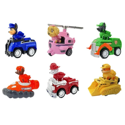 Paw Patrol Set di giocattoli Cartoon Anime Figure Patrol Canine Chase Skye Rimbalzo Bicicletta Decorazione della casa Regali di compleanno di Natale per bambini