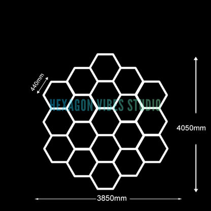 Luce Led Esagonale Da Soffitto 6500K Ultra Luminosa 2000 Lumen Per Garage Seminterrato E Palestra Casa 50000 Ore