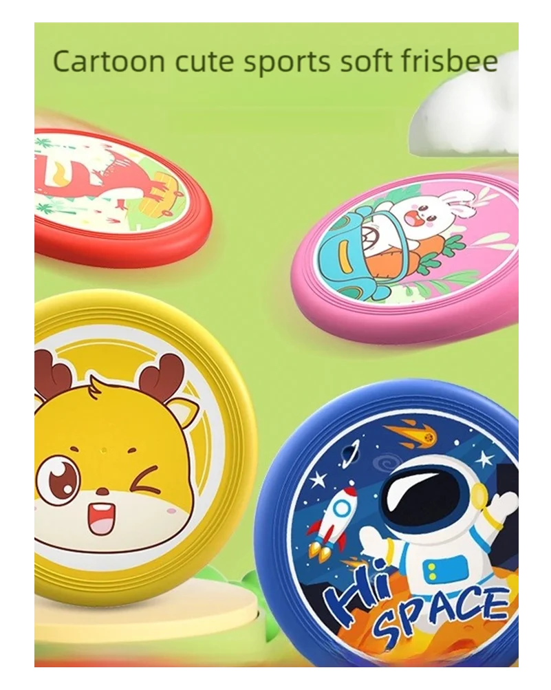 Frisbee Gomma Morbida Per Bambini Sicuro Per Gioco All'Aperto Spiaggia Giardino Unisex