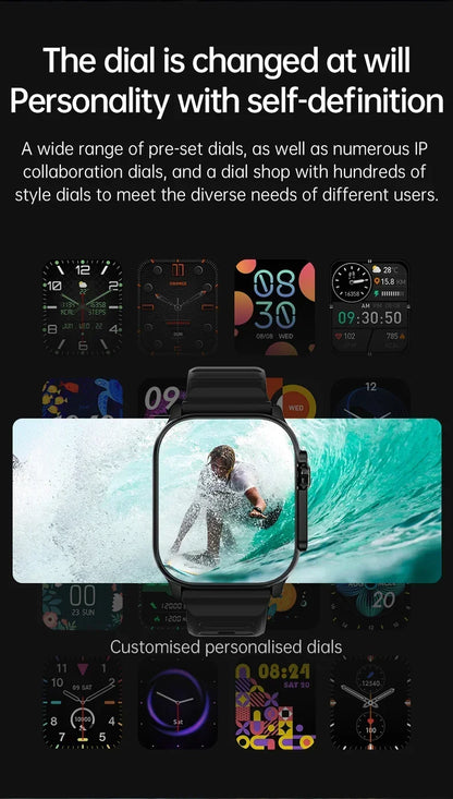Nuovo Smartwatch da uomo 49mm Serie 8 2.3 "Schermo AMOLED Bussola NFC impermeabile per Apple Watch IWO Ultra 8 Smart Watch 2025 Android