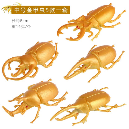 Modello Insetti Realistici Scarabeo Giocattolo Educativo Per Halloween Spavento Gag Novità