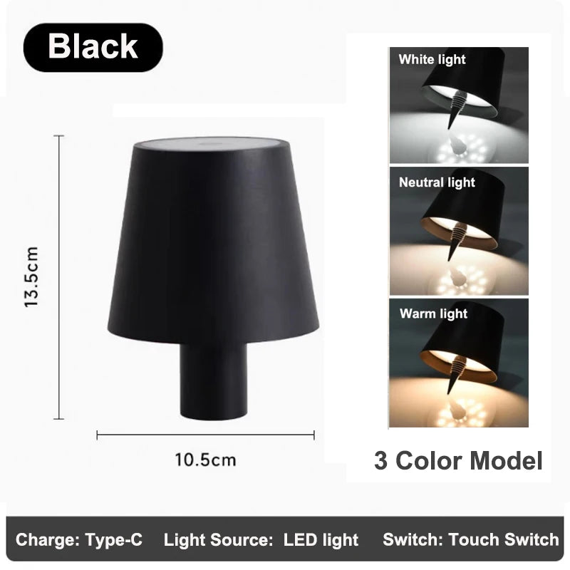 Lampada Da Tavolo Senza Fili Per Bottiglie Di Vino Led Esterno Con Controllo Touch Ideale Per Ristoranti E Bar