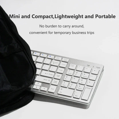 Set tastiera e Mouse Bluetooth Wireless Ultra sottile compatibile per Mac OS/iOS/iPad OS tastiera ricaricabile per MacBook