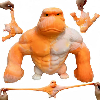 Squishy Scimmia Giocattolo Elastico Colla Riempito di Gomma Gorilla Elastico Estensibile Autismo Decompressione Giocattolo Adulti Bambini Regalo