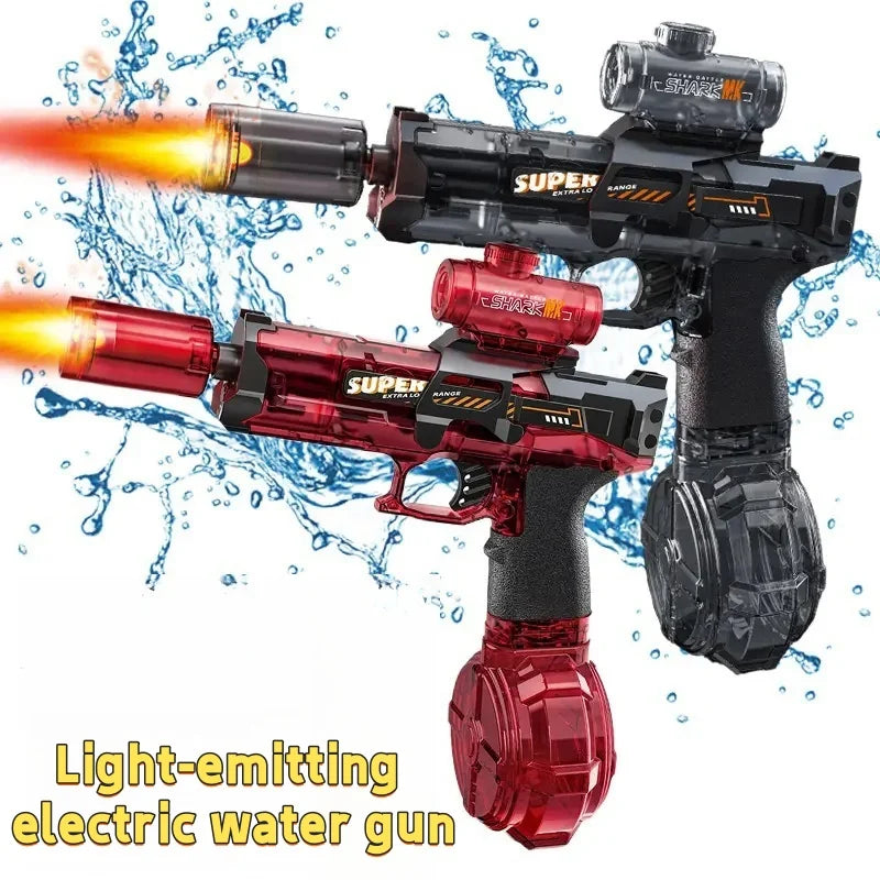 Pistola Ad Acqua Elettrica Con Led E Sensore Automatico Giocattolo Estivo Per Bambini Piscina E Spiaggia