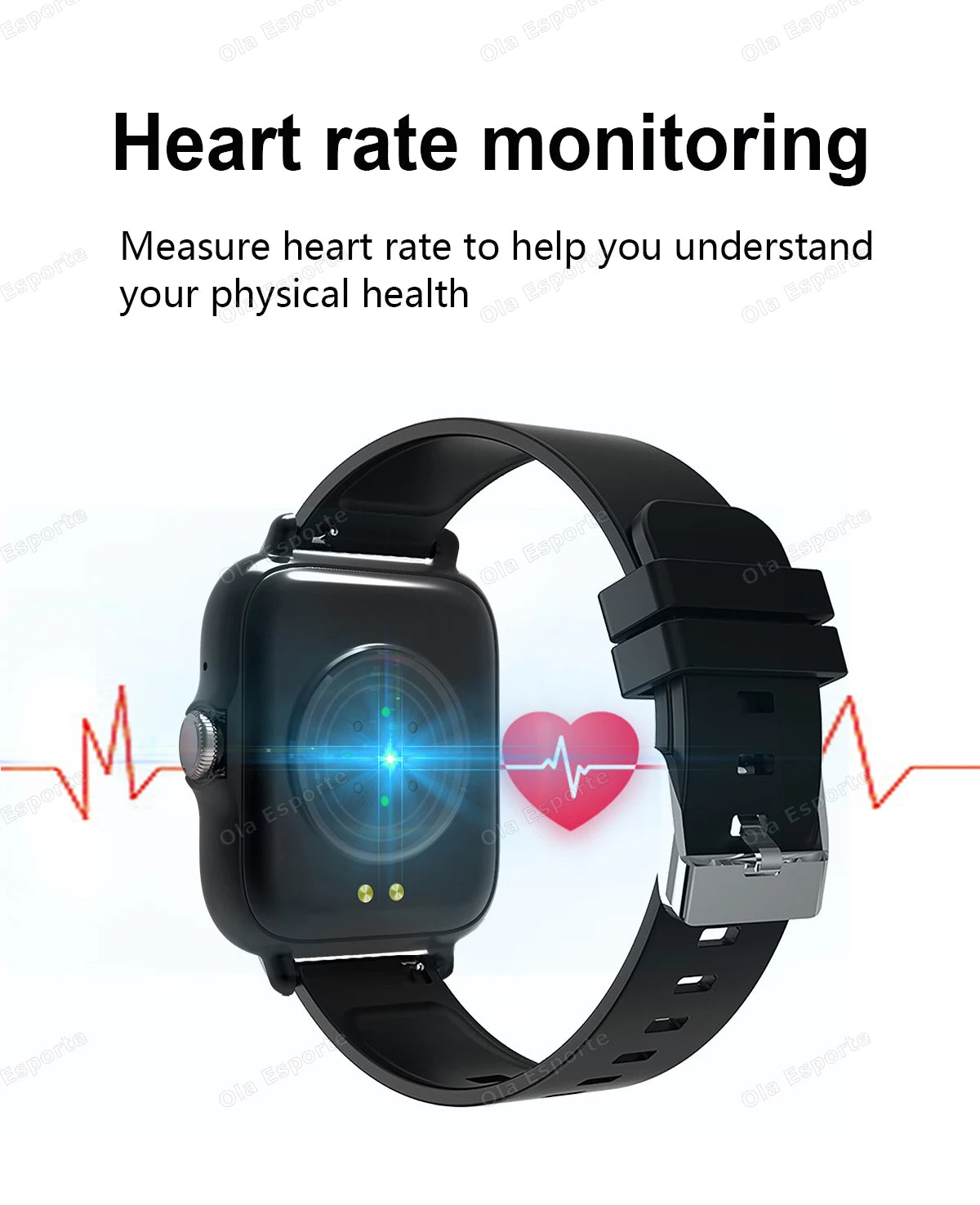20226 Nuovo smartwatch da 1,83 pollici Notifiche di chiamata Monitoraggio del sonno Monitoraggio dell'attività Smart Watch compatibile con Android e iOS