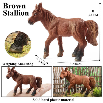 Oenux Modello Fattoria Fauna Selvatica Figurine Animali Per Bambini Regalo Educativo Interattivo