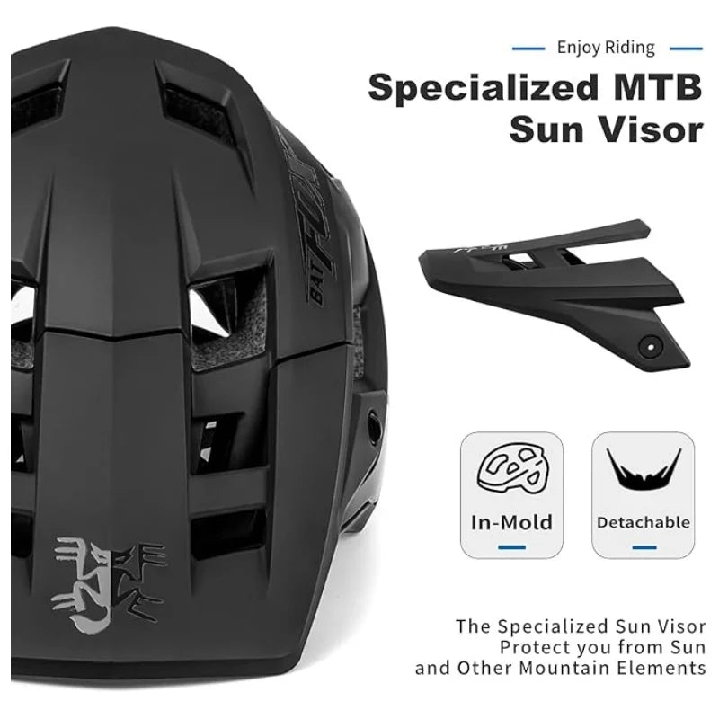 Casco Da Bicicletta Batfox Speedframe MTB Leggero Con Certificazione CE Aerodinamico E Protezione Affidabile