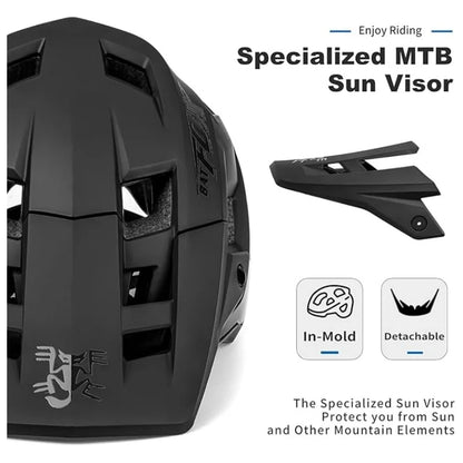 Casco Da Bicicletta Batfox Speedframe MTB Leggero Con Certificazione CE Aerodinamico E Protezione Affidabile