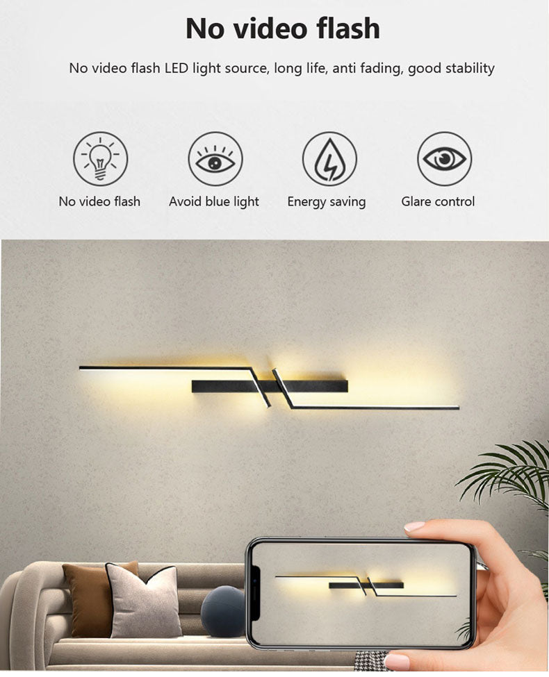 Lampada Da Parete A LED Per Camera Da Letto E Soggiorno Sconce Minimalista Con Illuminazione Uniforme