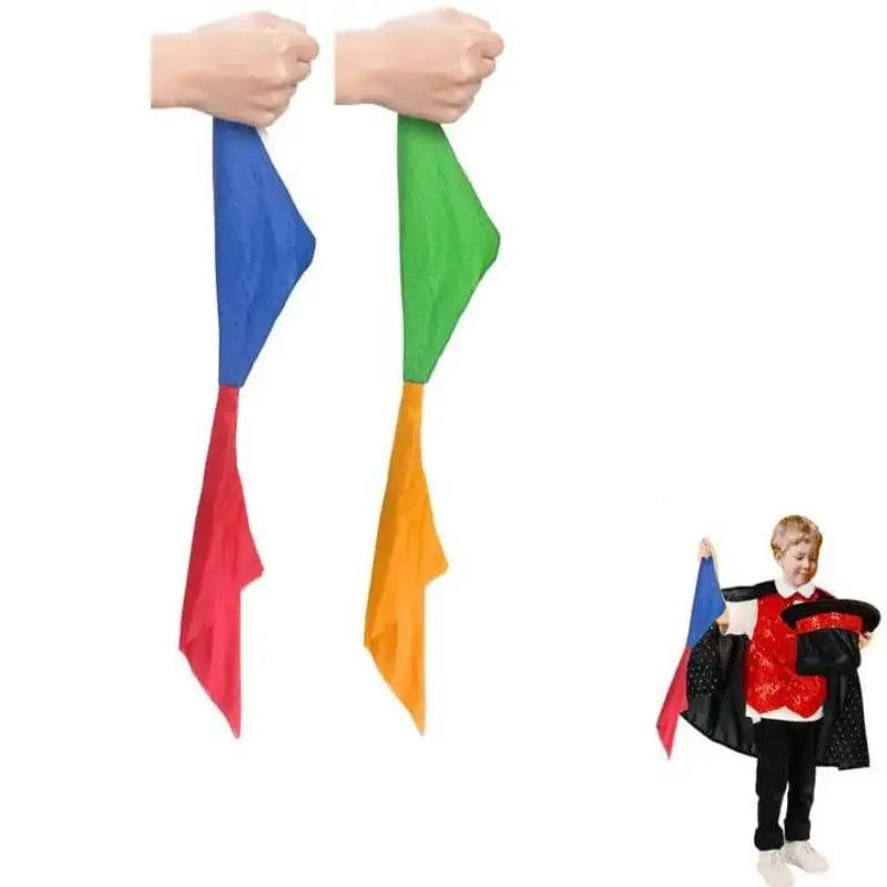 Set Da 2 Sciarpe Magiche Cambia Colore In Seta, Accessori Trucco E Regalo Creativo