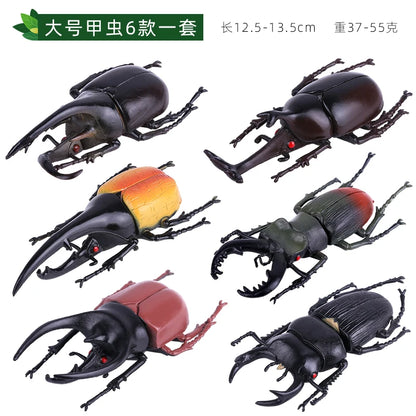 Modello Insetti Realistici Scarabeo Giocattolo Educativo Per Halloween Spavento Gag Novità
