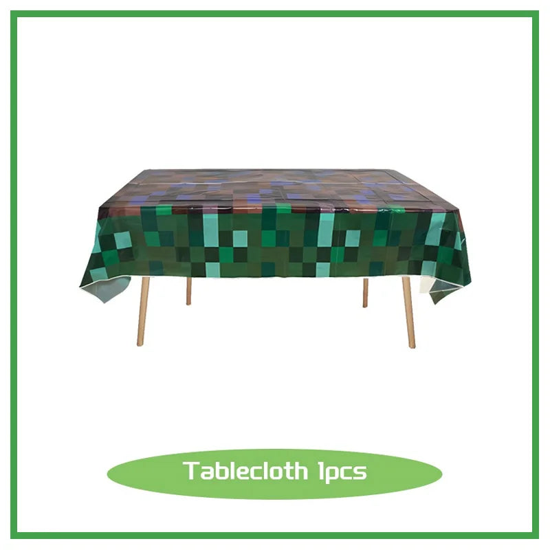 Decorazioni per feste di compleanno Stoviglie per ragazzi Piatto di carta Tazza Tovagliolo Tovaglia Bracciale Bandiera Borsa regalo Forniture per feste di compleanno per bambini