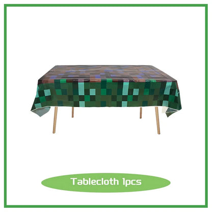 Decorazioni per feste di compleanno Stoviglie per ragazzi Piatto di carta Tazza Tovagliolo Tovaglia Bracciale Bandiera Borsa regalo Forniture per feste di compleanno per bambini