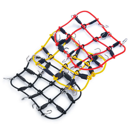 Decorazione Auto RC Mini Jack Stand Con Gancio Rimorchio E Rete Per Bagagli 1 18 E 1 24 Scale