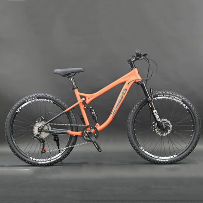Bicicletta da Montagna 26 Pollici 8 Velocità Adulti con Telaio in Acciaio e Freni a Disco