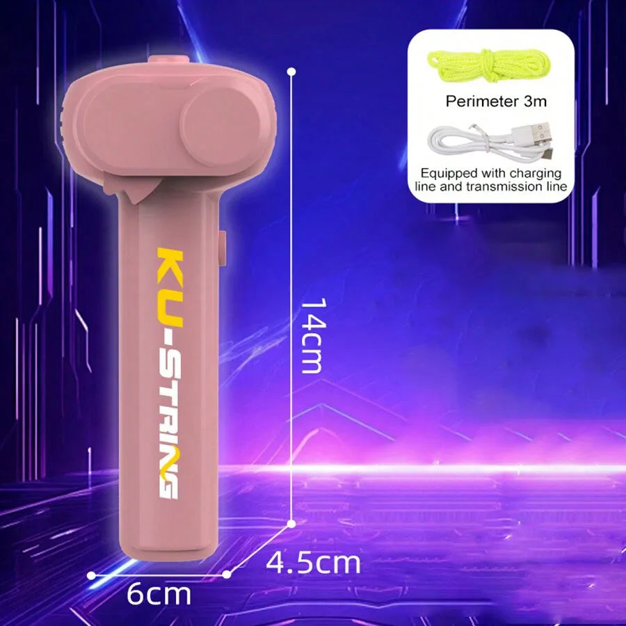 Lanciacorda Luminoso Con Luci Led Elastico Volante Per Esterni Gioco Divertente