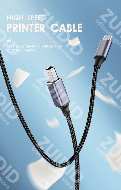 Cavo USB Type C A Type B 2.0 Per Stampanti Scanner Fotocamere Compatibile Con MacBook Pro E Dispositivi