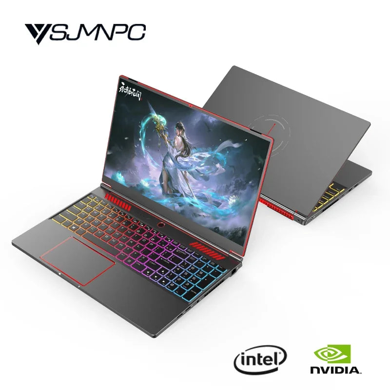 Laptop Da Gaming Ultra Sottile 16,1 Pollici RTX 4050 6G Intel Core I9/I5 Win11 Pro Dual DDR5 e Dual M.2