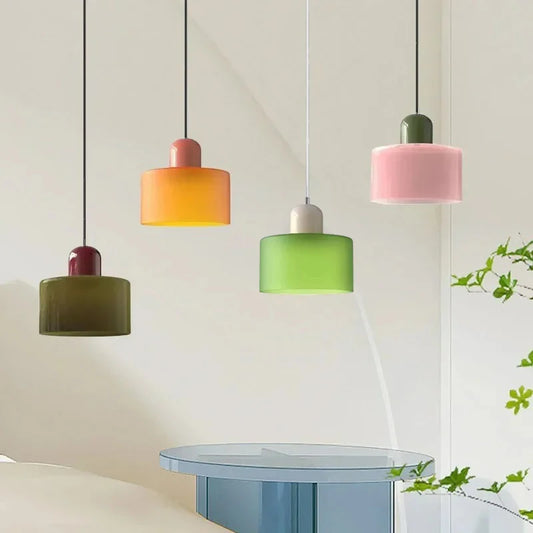 Lampadario Vintage In Vetro Colorato Con Attacco E27 Per Soggiorno E Sala Da Pranzo