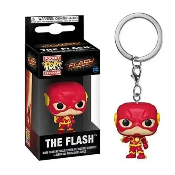 Funko Pop Portachiavi Giocattolo DC COMICS Justice League The Flash Pocket Pop Portachiavi PVC Figure Giocattoli Collezione Modello Giocattoli per Bambini