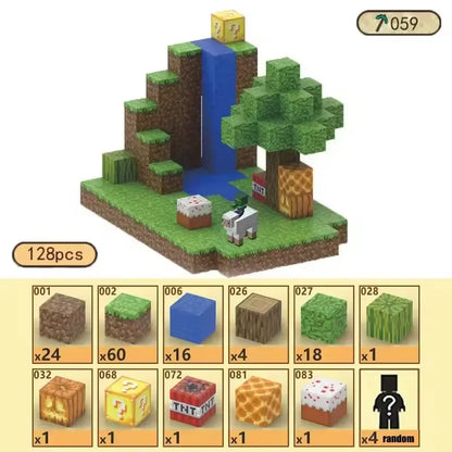 Blocchi magnetici Mine World Cube Magnet World Set per bambini di età 3+ Modello fai da te Stelo per bambini Miglior giocattolo sensoriale Montessori