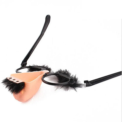 Naso Finto Grande Occhiali Divertenti Per Prank Party Bar Gag Scherzi Decorativi