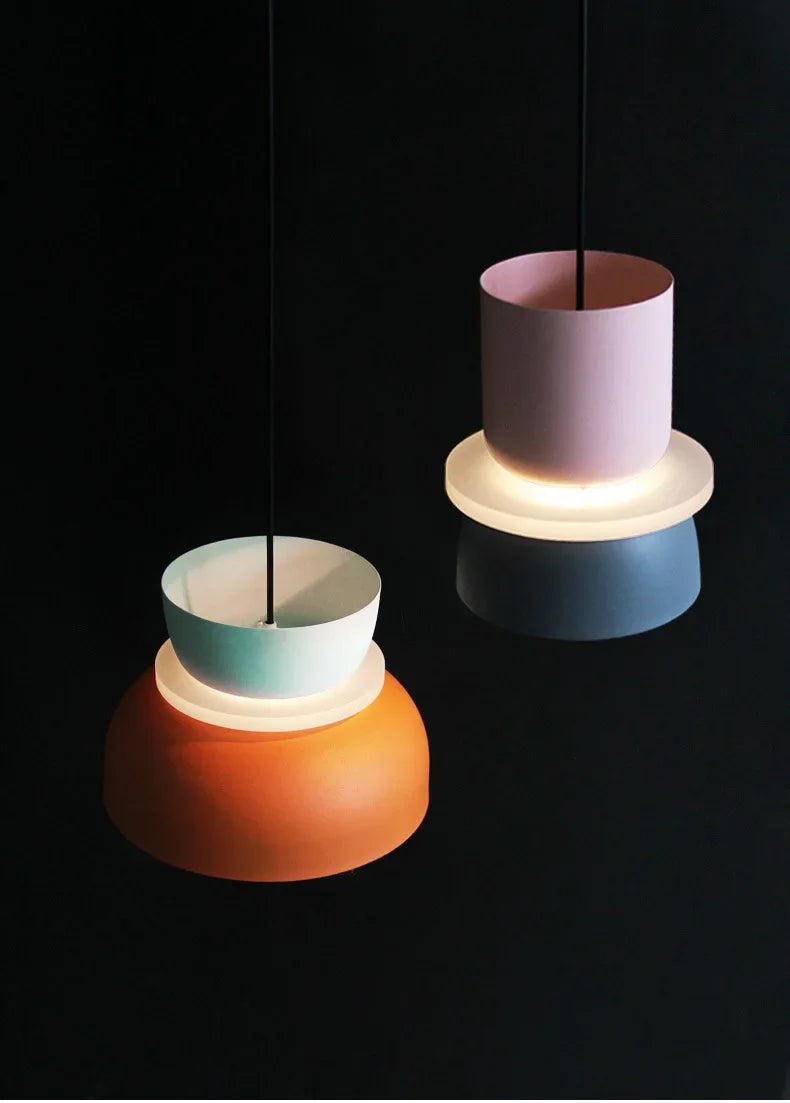 Lampada A Sospensione Macaron Nordico In Ferro Nero Design Moderno Per Soggiorno E Sala Da Pranzo