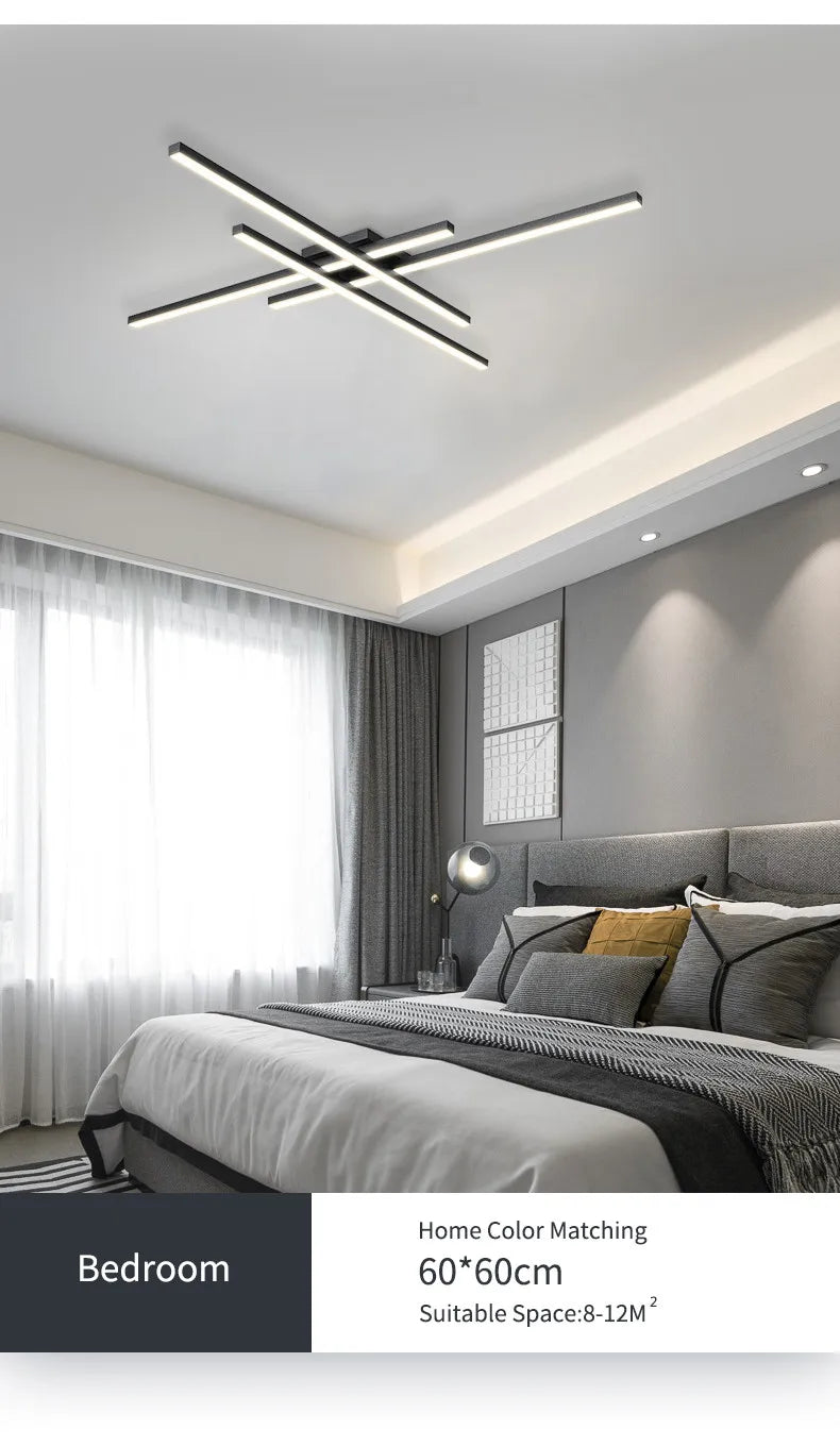 Plafoniera Moderna In Alluminio Spazzolato Per Soggiorno E Camera Da Letto Luce Diffusa Design Minimalista