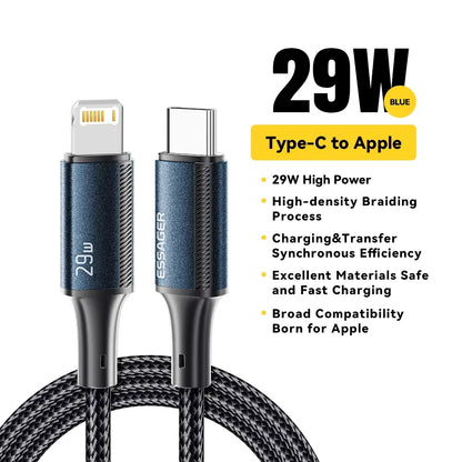 Cavo USB C Ricarica Veloce da 29 W per iPhone 14 13 12 11 Pro Max iPad e MacBook