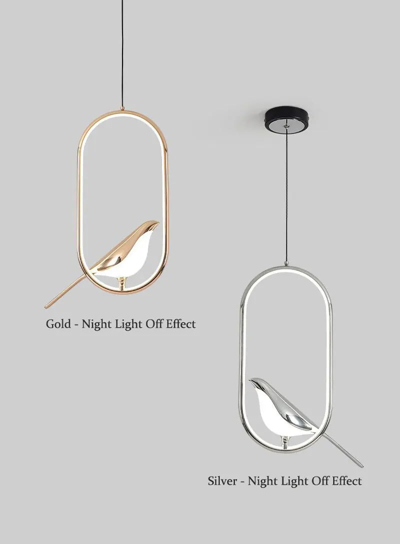 Lampada Sospensione Led Argento Dorato Interni Design Moderno Per Letto e Soggiorno Alimentazione AC 85 265 Volt