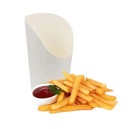 Tazze Per Patatine Fritte In Carta Kraft Naturale 50 100 Pezzi Per Snack Catering
