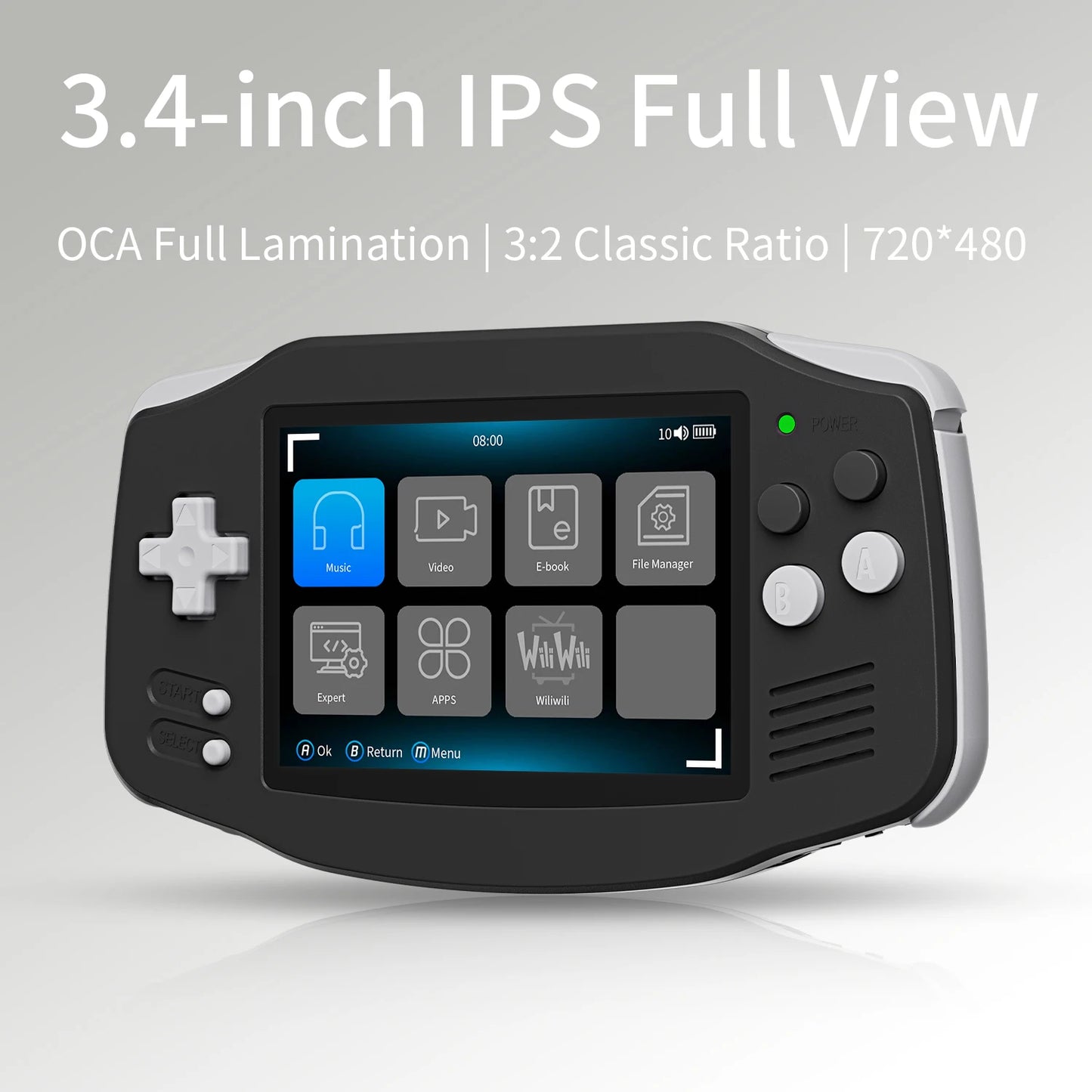 ANBERNIC RG 34XX Console di gioco portatile Schermo IPS 720*480 da 3,4 pollici Linux 64 bit 3500 mAH Bluetooth RG34XX Lettori di videogiochi retrò