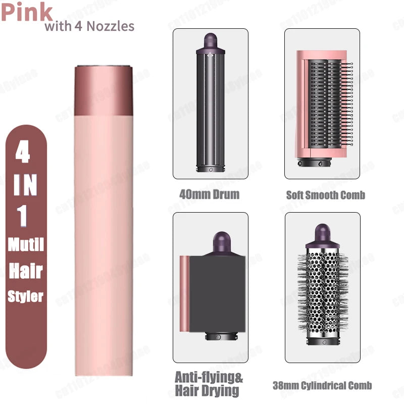Nuovo Multil Hair Styler Asciugacapelli automatico per arricciare Asciugacapelli ad aria calda/fredda 1300W Piastra per capelli Curling Barrel Spazzola Asciugacapelli per salone