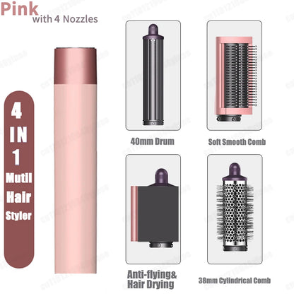 Nuovo Multil Hair Styler Asciugacapelli automatico per arricciare Asciugacapelli ad aria calda/fredda 1300W Piastra per capelli Curling Barrel Spazzola Asciugacapelli per salone