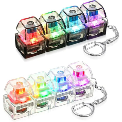 Portachiavi Tastiera Luminosa Antistress Con Pulsante Led Per Persone Ansiose Accessorio Da Scrivania
