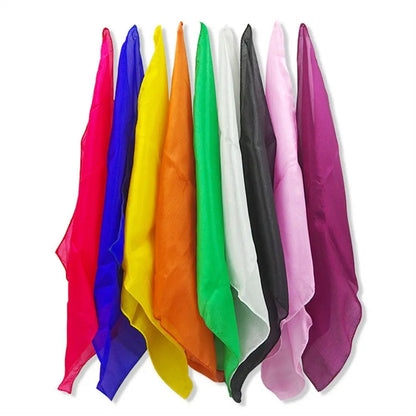 Sciarpa Di Seta Magica 30x30 Cm O 45x45 Cm Per Trucchi Di Prestigio Educativi E Dimostrazioni