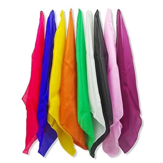 Sciarpa Di Seta Magica 30x30 Cm O 45x45 Cm Per Trucchi Di Prestigio Educativi E Dimostrazioni