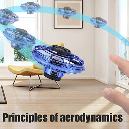 NUOVO LED Flying UFO Spinner Fingertip, aggiornamento volo elicottero Gyro Flyorb Hover Ball, mini drone aereo giocattolo, regalo di Natale