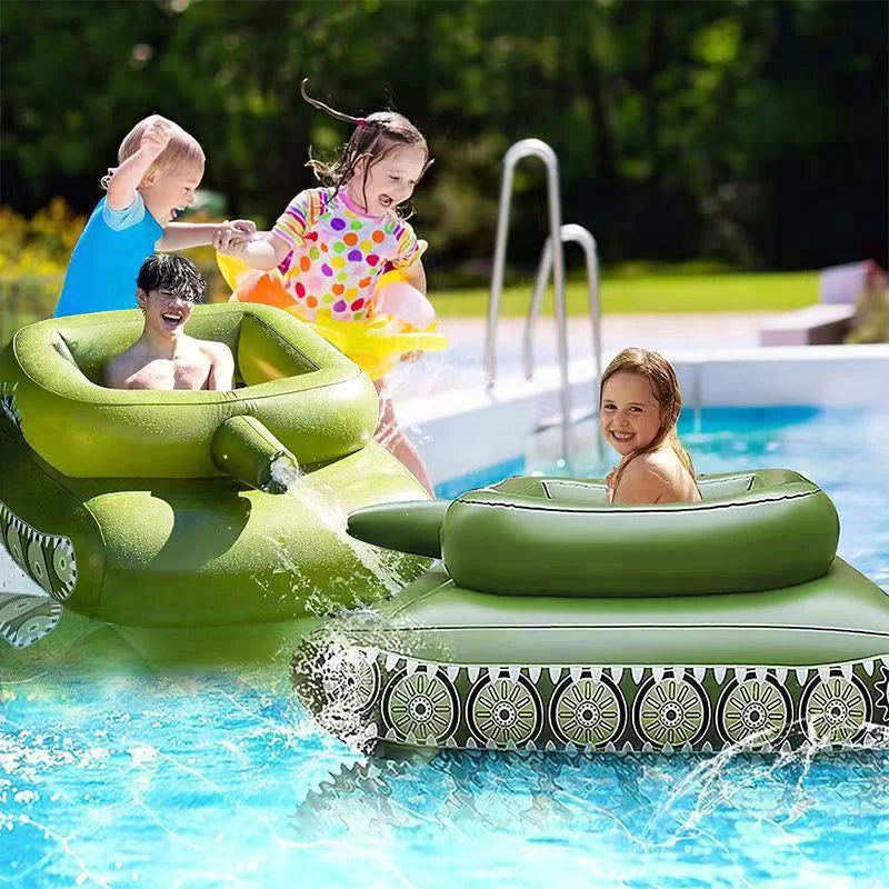Serbatoio Gonfiabile In PVC Per Battaglie D Acqua Con Pistola Ad Acqua Da Gioco In Piscina