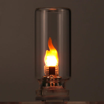 Candela LED USB Tremolante In Vetro Satinato, Luce Notturna Decorativa Per Casa Auto