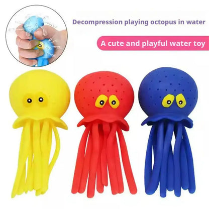 Polpo Giocattolo D'Acqua Per Bagno Dei Bambini Con Spray Creativo Antistress Divertimento
