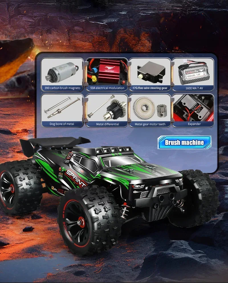 9522PRO 85KM/H Auto RC ad alta velocità Brushless a quattro ruote motrici Off-road Drift 1:16 Auto da corsa professionale 9522 50KM/H Giocattolo per ragazzi