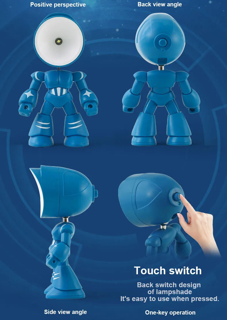 Luce Notturna LED A Forma Di Eroe Dei Cartoni Animati Lampada Da Tavolo Per Cameretta Regalo Bambini