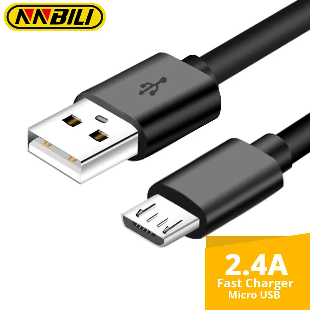 Cavo Micro USB 2A Ricarica Veloce e Dati ad Alta Velocità per Smartphone Android Xiaomi Samsung