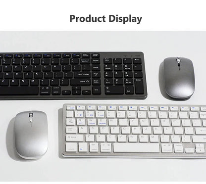 Set tastiera e Mouse Bluetooth Wireless Ultra sottile compatibile per Mac OS/iOS/iPad OS tastiera ricaricabile per MacBook