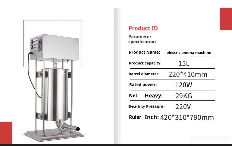 Riempitrice Per Salsicce Elettrica E Manuale In Acciaio Inox 304 Per Uso Domestico E Commerciale