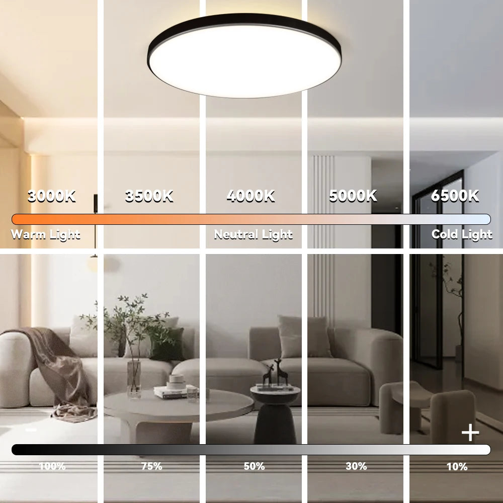 Plafoniera Led Dimmerabile con Controllo Remoto Rgb Bluetooth Tuya per Interni Alexa